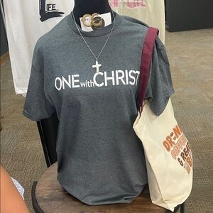 Gray 'One with Christ' T-Shirt